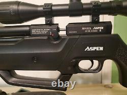 SENECA ASPEN 22 cal PCP air rifle built in air pump Low reserve