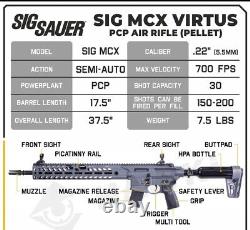 SIG SAUER MCX Virtus Precharged Pneumatic (PCP) Air Rifle