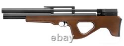 SnowPeak P15 PCP 5.5mm /. 22 Caliber Pellet Rifle Air Gun (Black/Wood)