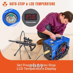 TOAUTO 30MPA 110V/12V Portable PCP Air Compressor for paintball Airgun Scuba car