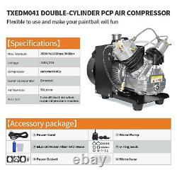 TUXING 4500Psi PCP Air Compressor, Portable Mini-Double Cylinderfor Pcp Air Rifle