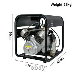 TUXING Pcp Air Compressor 4500PSI, Auto-stop Double Cylinder Pump for Air Rifle