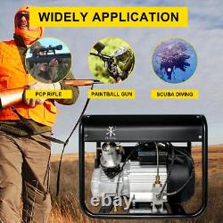 TUXING Pcp Air Compressor 4500PSI, Auto-stop Double Cylinder Pump for Air Rifle
