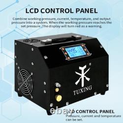 TUXING Pcp Air Compressor 4500Psi Portable LCD Display Auto-Stop 110V/12V Pump