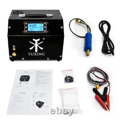 TUXING Pcp Air Compressor 4500Psi Portable LCD Display Auto-Stop 110V/12V Pump