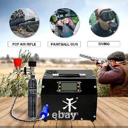 TUXING Pcp Air Compressor 4500Psi Portable LCD Display Auto-Stop 110V/12V Pump