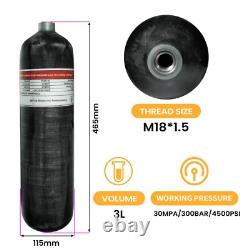 TUXING Pcp Air Tank 4500psi 3L Carbon Fiber Scuba Tank CE Approved with Valve