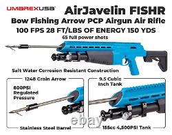 Umarex AirJavelin FishR PCP Bowfishing Airgun & 2 Fiberglass Pro-Point Arrows