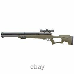 Umarex AirSaber Arrow Rifle PCP 480 FPS Black/Green with Axeon 4x32 Scope