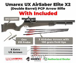 Umarex AirSaber Elite X2 PCP Arrow Gun Air Rifle with 6 Extra Arrows Bundle