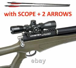 Umarex AirSaber PCP Hunting Air Rifle 4x32 SCOPE, 2 Saber CARBON FIBER ARROWS