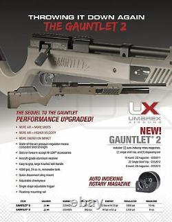 Umarex Gauntlet 2 PCP Pellet Gun. 25 Caliber Air Rifle with Discovery ED 1-6x24IR