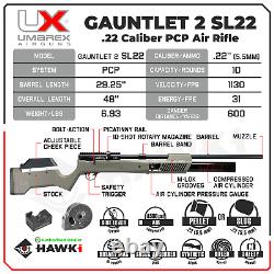 Umarex Gauntlet 2 SL22.22 Caliber PCP Side Lever Air Rifle 2254832