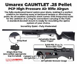 Umarex Gauntlet PCP. 25 cal Air Rifle with. 25 Pellets and Extra 8-Shot Mag Bundle