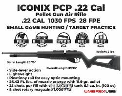 Umarex Iconix. 22 Caliber Side Lever PCP Air Rifle with Targets and Pellets Bundle