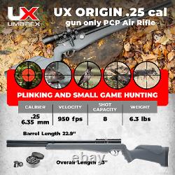 Umarex Origin PCP. 25 Caliber Air Rifle with Pack of 150x Pellets Bundle