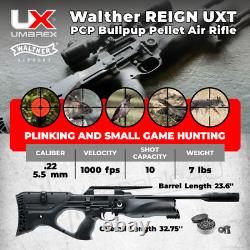 Umarex Walther Reign UXT PCP Bullpup Air Rifle. 22 Caliber and Wearable4U Bundle