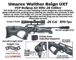 Umarex Walther Reign UXT PCP Bullpup Air Rifle. 25 with Scope & Pellets & Targets