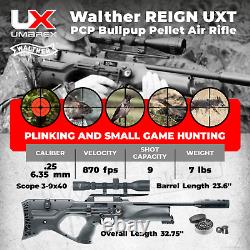 Umarex Walther Reign UXT PCP Bullpup Air Rifle. 25 with Scope & Pellets & Targets