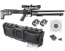 Umarex Zelos. 22 Cal PCP Precision Air Rifle withTargets & Pellets & Scope & Case