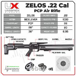 Umarex Zelos. 22 Cal PCP Side-Lever Precision Air Rifle with Targets and Pellets