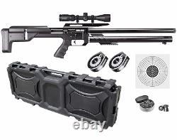 Umarex Zelos. 25 Cal PCP Precision Air Rifle with Targets & Pellets & Scope & Case