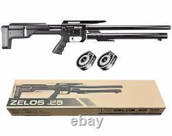 Umarex Zelos. 25 Cal PCP Precision Air Rifle with Targets & Pellets & Scope & Case