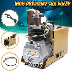 Upgraded 4500PSI 30Mpa High Pressure PCP Air Compressor Pump Rifle Airgun Scuba