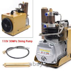 Upgraded 4500PSI 30Mpa High Pressure PCP Air Compressor Pump Rifle Airgun Scuba