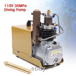 Upgraded 4500PSI 30Mpa High Pressure PCP Air Compressor Pump Rifle Airgun Scuba