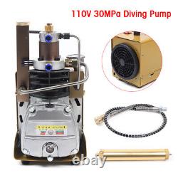 Upgraded 4500PSI 30Mpa High Pressure PCP Air Compressor Pump Rifle Airgun Scuba