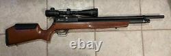 Upgraded Regulated Benjamin Marauder. 22 Real Wood PCP Air Rifle with Scope