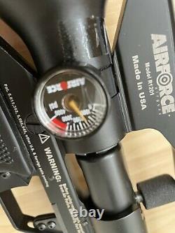 Used AirForce Condor SS PCP Rifle Spin-Loc Black 0.25 cal + 18 0.22 Cal Barrel