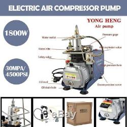 YONG HENG 30MPa Air Compressor Pump 110V PCP Electric4500PSI High Pressure Rifle