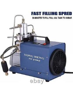 YONG HENG 4500PSI 30Mpa High Pressure PCP Air Compressor Pump Rifle Airgun Scuba