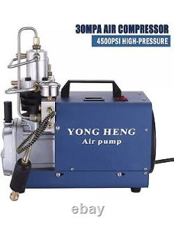 YONG HENG 4500PSI 30Mpa High Pressure PCP Air Compressor Pump Rifle Airgun Scuba