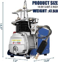 YONG HENG 4500PSI 30Mpa High Pressure PCP Air Compressor Pump Rifle Airgun Scuba